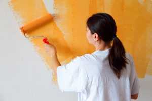 Sienų dažymo technika